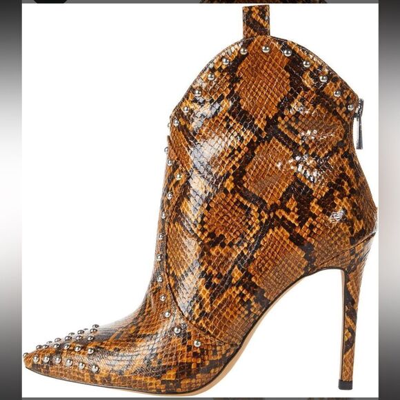 Jessica Simpson Pixillez 3 Wester Heeled Faux Snakeskin Boots - Picture 3 of 9